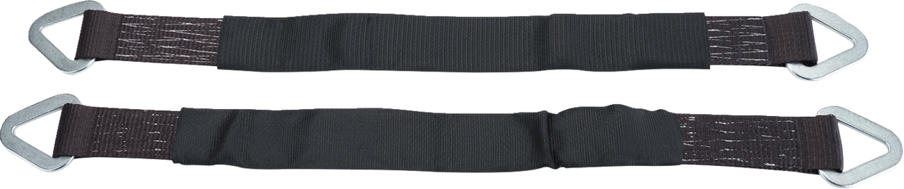 MOOSE OFFROAD 3920-0522 Axle Straps - 2 Inch x 30 Inch Heavy Duty Webbing with Zinc-Plated D-Rings - Kelly Motorsports
