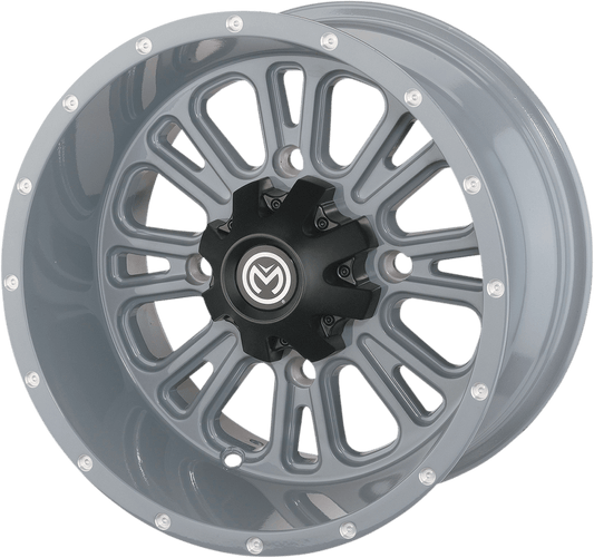 Moose Offroad 399X Front Wheel - 14x7 Inches, Gray Finish, 4/136 Bolt Pattern - Kelly Motorsports