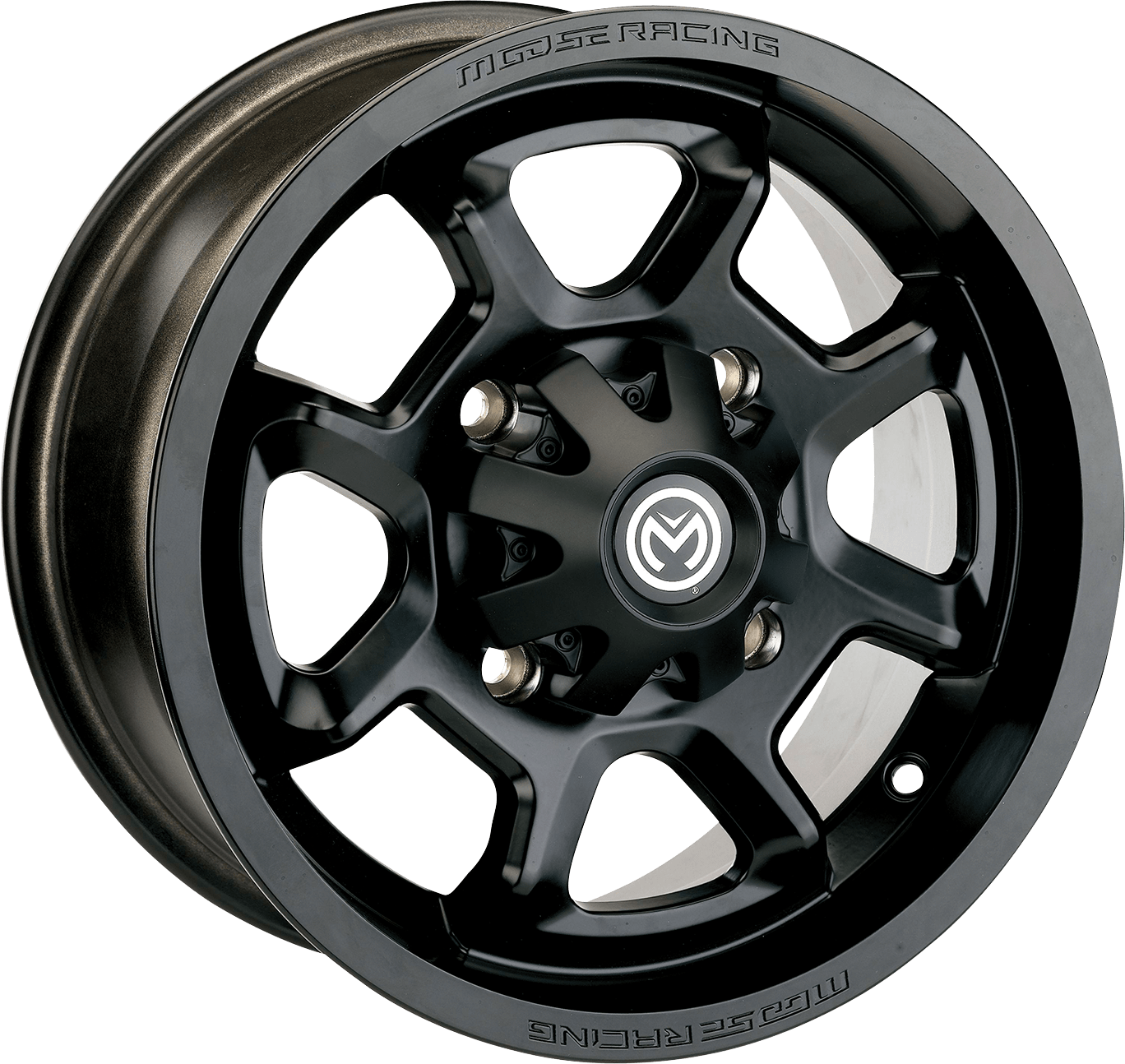 Moose Offroad 415X 14x7 Black Wheel – Front/Rear, 5+2 Offset, 4/156 Bolt Pattern - Kelly Motorsports