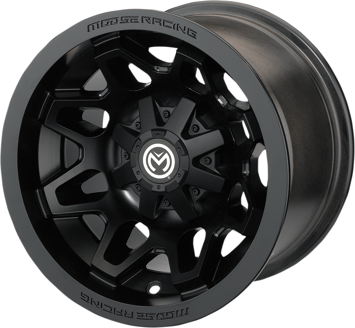 Moose Offroad 416X 14x8 Black Wheel for Front and Rear Applications (Part No. 416MO148156MB4) - Kelly Motorsports