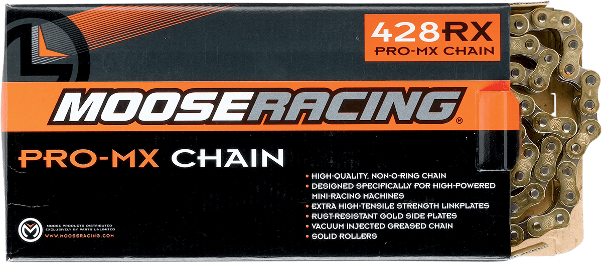MOOSE OFFROAD 428 RXP Pro-MX Drive Chain (90 Links) - Gold, Model M575-00-90 - Kelly Motorsports