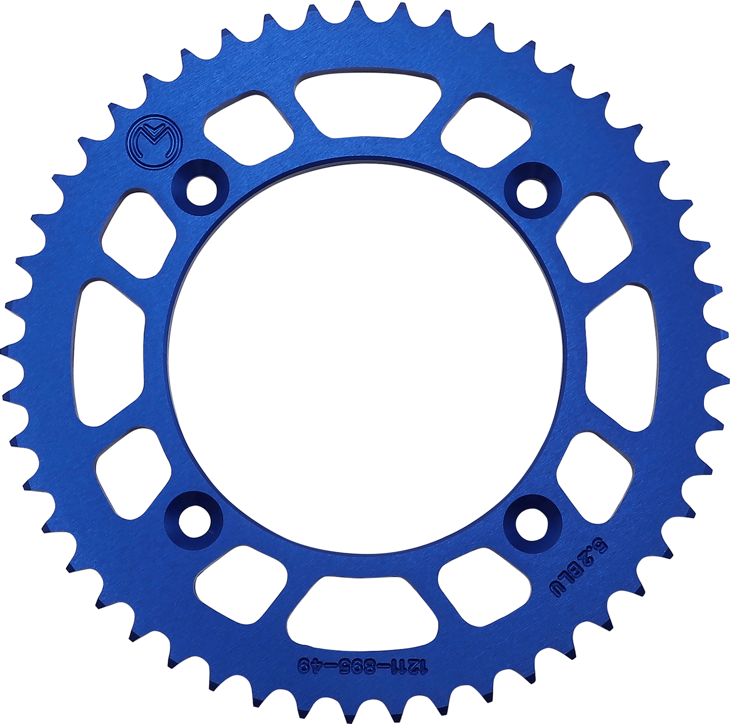 Moose Offroad 49-Tooth Aluminum Rear Sprocket for Husqvarna/KTM - Blue (Part 1211-895-49-12) - Kelly Motorsports