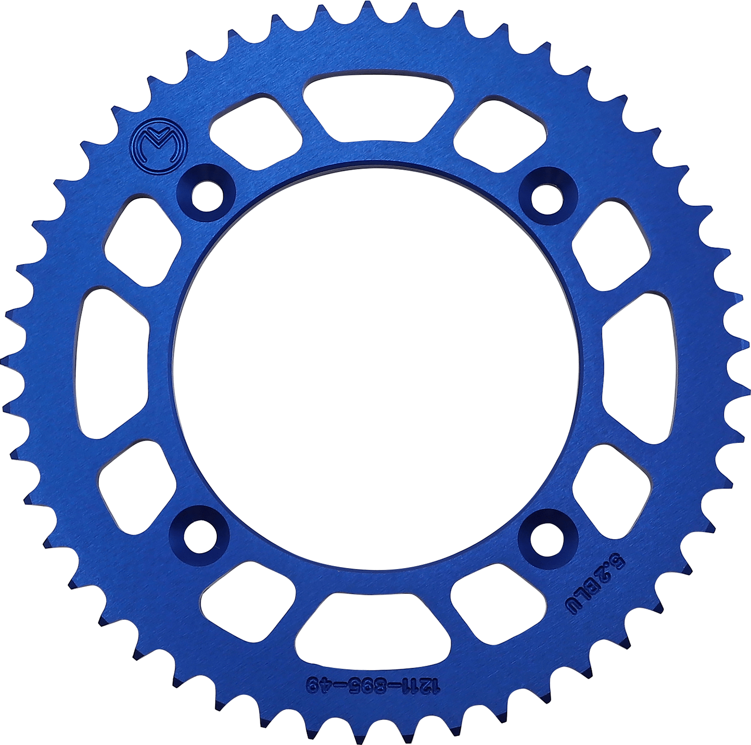 Moose Offroad 49-Tooth Aluminum Rear Sprocket for Husqvarna/KTM - Blue (Part 1211-895-49-12) - Kelly Motorsports