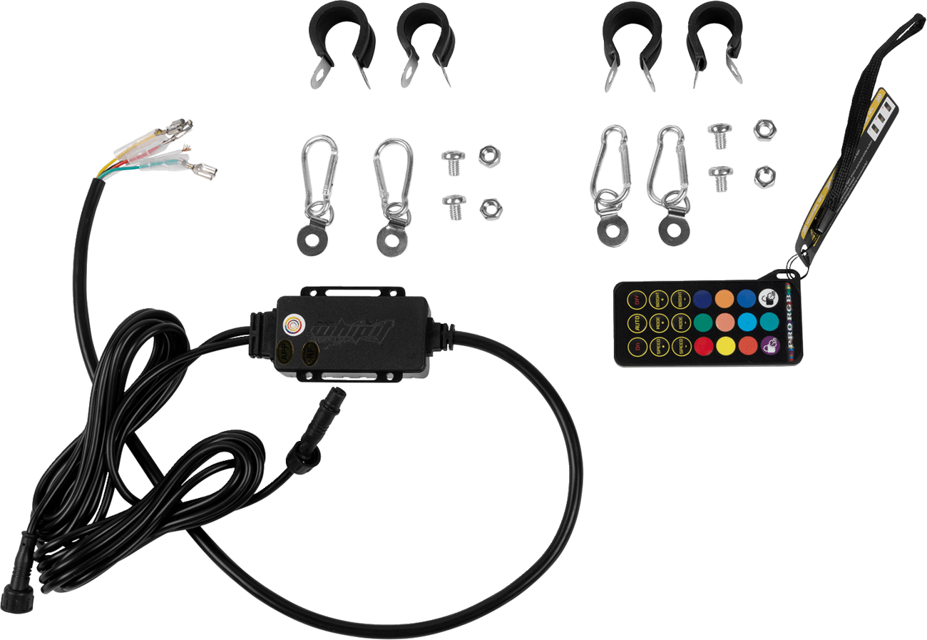 MOOSE OFFROAD 5 ft RGB Whip Light Chase with Bluetooth - Part SB-CHSBTR-152-PU - Kelly Motorsports