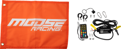 MOOSE OFFROAD 5' RGB Whip Light with Bluetooth Controller and Chase Function – Black - Part SB-CHSBTR-151PU - Kelly Motorsports