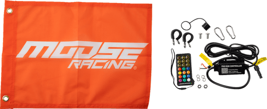 MOOSE OFFROAD 5' RGB Whip Light with Bluetooth Controller and Chase Function – Black - Part SB-CHSBTR-151PU - Kelly Motorsports