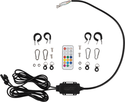Moose Offroad 5' RGB Whip Light with Bluetooth SB-RGBBTR-152-PU - Kelly Motorsports