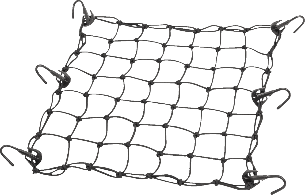 Moose Offroad 50152-NM Adjustable Cargo Net - 15 x 15 Inches with Steel-Kore Hooks for Motorcycles, ATVs, and UTVs - Kelly Motorsports