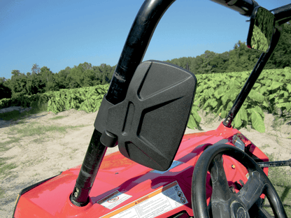 Moose Offroad 56-18081A Side View Rectangle Mirror in Black with Pivoting Clamp - Kelly Motorsports