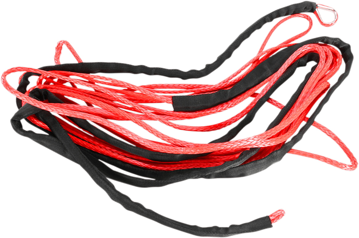 Moose Offroad 700-2150 Red Winch Rope – 1/4 inch x 50 feet for ATV use - Kelly Motorsports