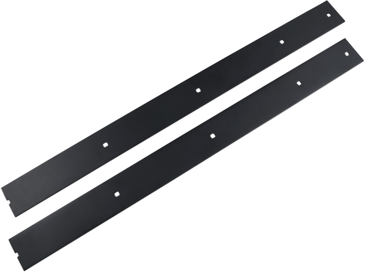 Moose Offroad 72-Inch Matte Black Plow Wear Bar Set (Part Number 2571PFMTBLK) - Kelly Motorsports