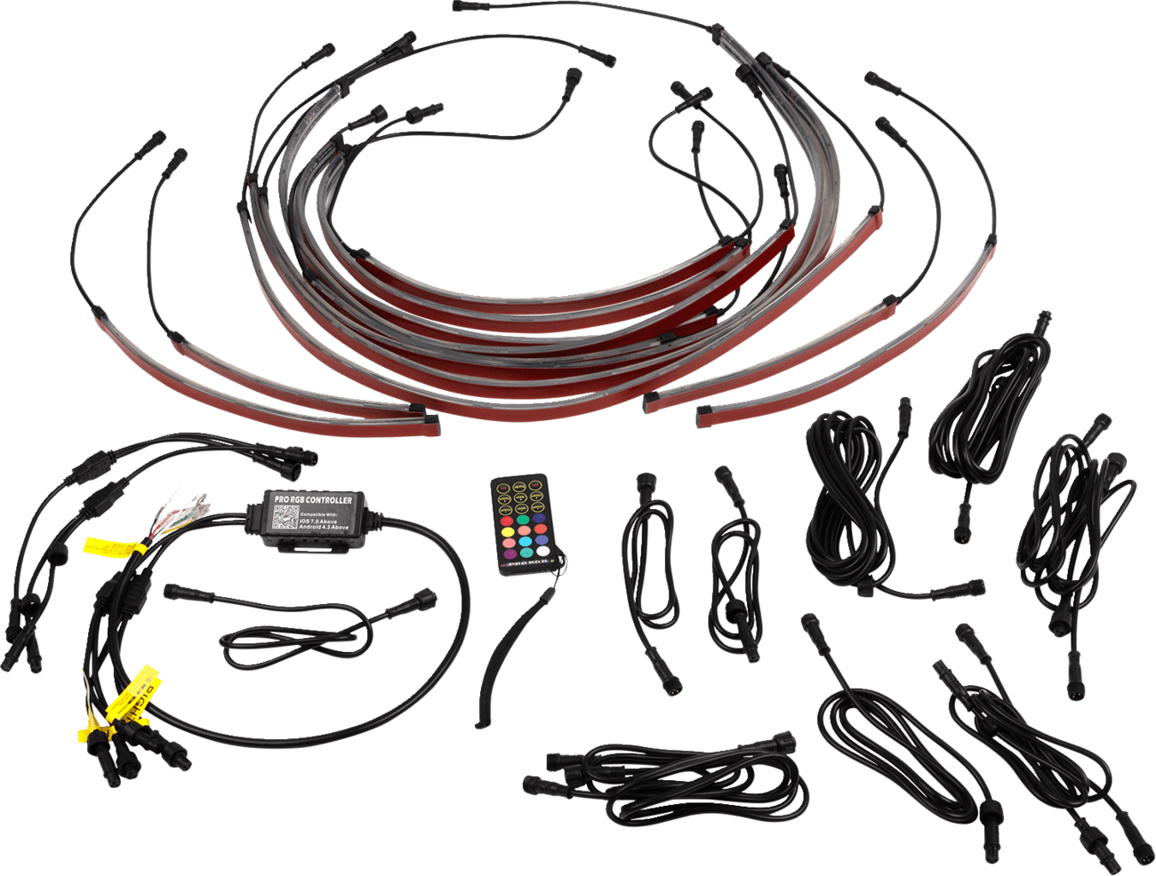 MOOSE OFFROAD 75-100-MSE Underglow Kit with Ultra-Bright COB LEDs and Mobile Control - Kelly Motorsports