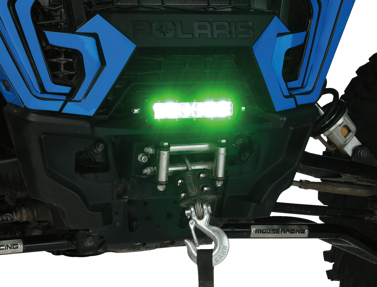 Moose Offroad 8-Inch Green LED Light Bar MSE-LB8G for Off-Road Vehicles - Kelly Motorsports