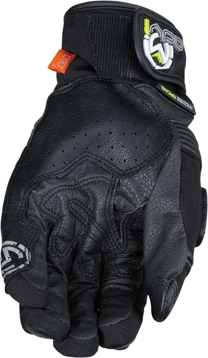MOOSE OFFROAD ADV1™ Short Gloves - Black, 3XL - Weather-Resistant Motorcycle Gloves with D30® Protection and Waterproof Clarino® Palm - Kelly Motorsports