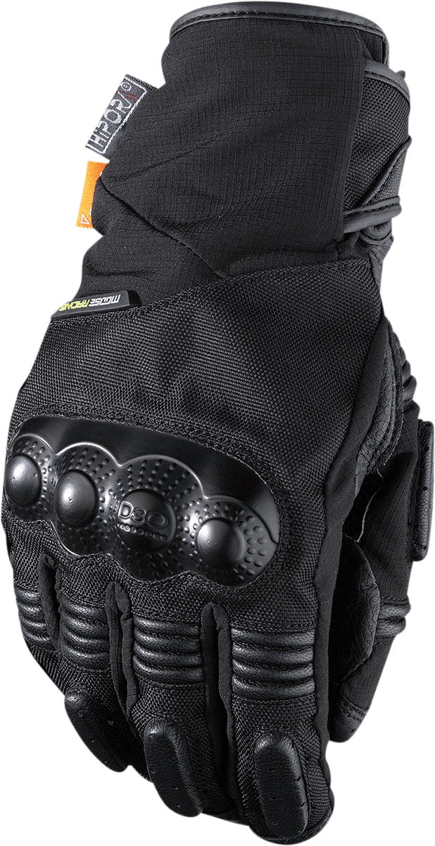 MOOSE OFFROAD ADV1™ Short Gloves - Black, 3XL - Weather-Resistant Motorcycle Gloves with D30® Protection and Waterproof Clarino® Palm - Kelly Motorsports