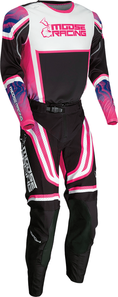 Moose Offroad Agroid Jersey 2XL - Pink, Purple & Black - Part No. 2910-7400 - Kelly Motorsports