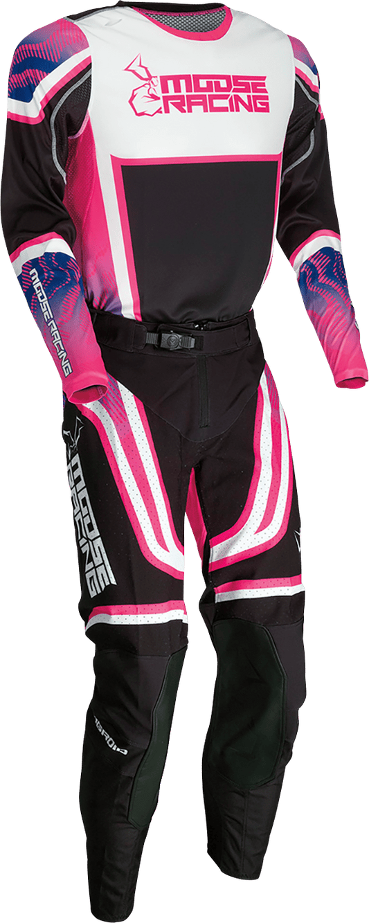 Moose Offroad Agroid Jersey 2XL - Pink, Purple & Black - Part No. 2910-7400 - Kelly Motorsports