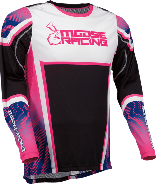 Moose Offroad Agroid Jersey 2XL - Pink, Purple & Black - Part No. 2910-7400 - Kelly Motorsports