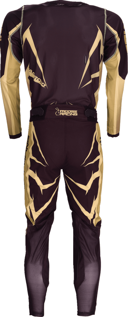 MOOSE OFFROAD Agroid Jersey 3XL Brown/Black - Lightweight Stretch Polyester with Ventilation and Quick-Dry Fabric - Kelly Motorsports