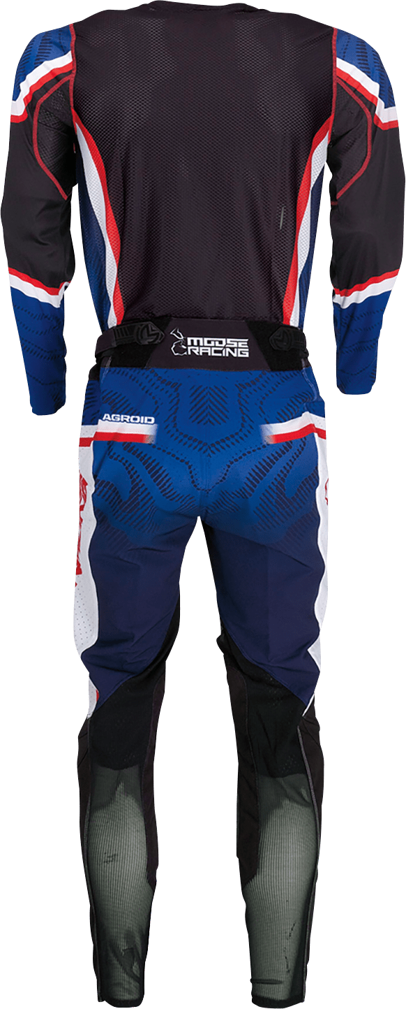 Moose Offroad Agroid Jersey 3XL - Red, White, Blue & Black - Lightweight Performance Ride Shirt - Kelly Motorsports