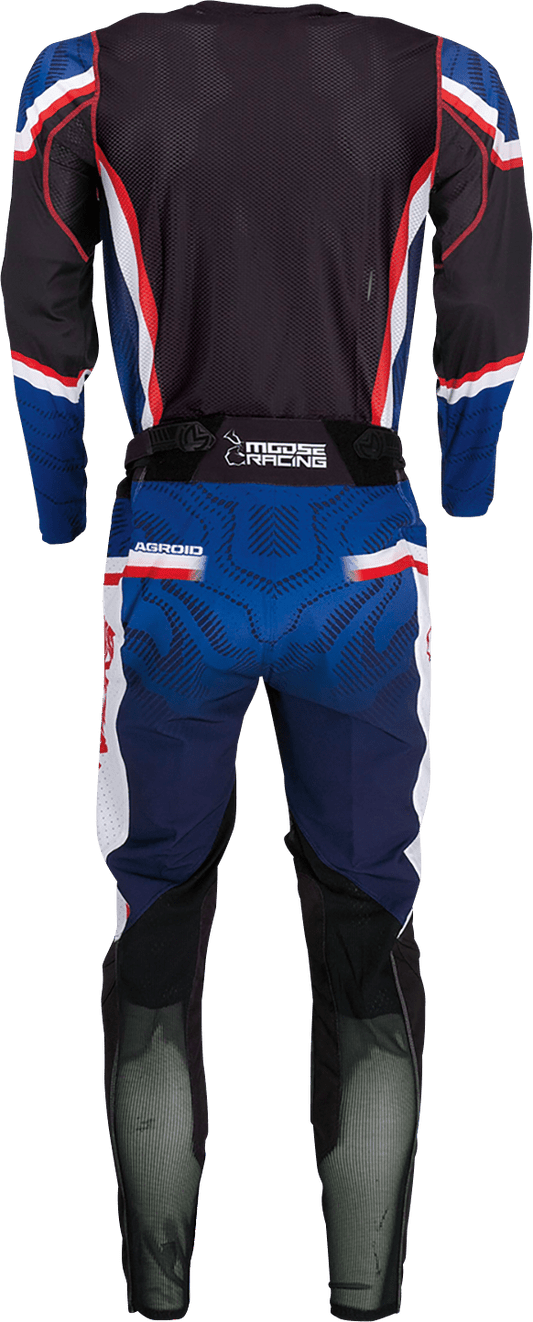 Moose Offroad Agroid Jersey 3XL - Red, White, Blue & Black - Lightweight Performance Ride Shirt - Kelly Motorsports