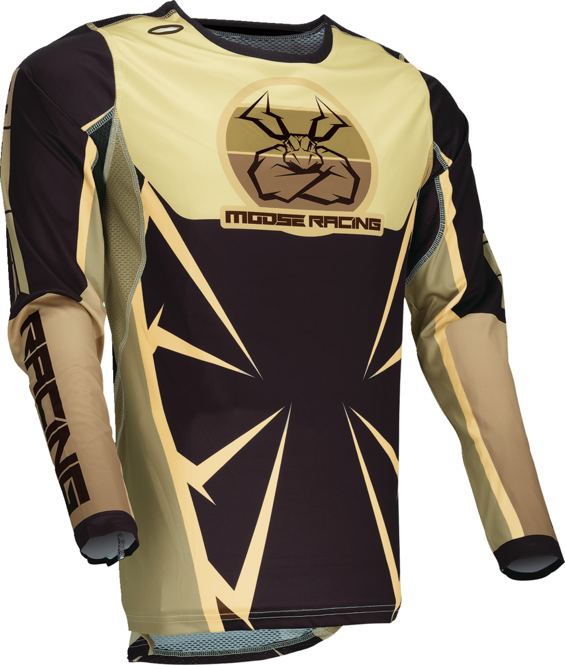 Moose Offroad Agroid Jersey Brown/Black Large - Part Number 2910-8147 - Kelly Motorsports