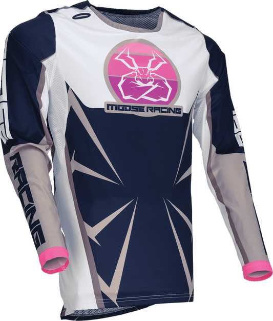 MOOSE OFFROAD Agroid Jersey Navy/White Medium - Part Number 2910-8139 - Kelly Motorsports