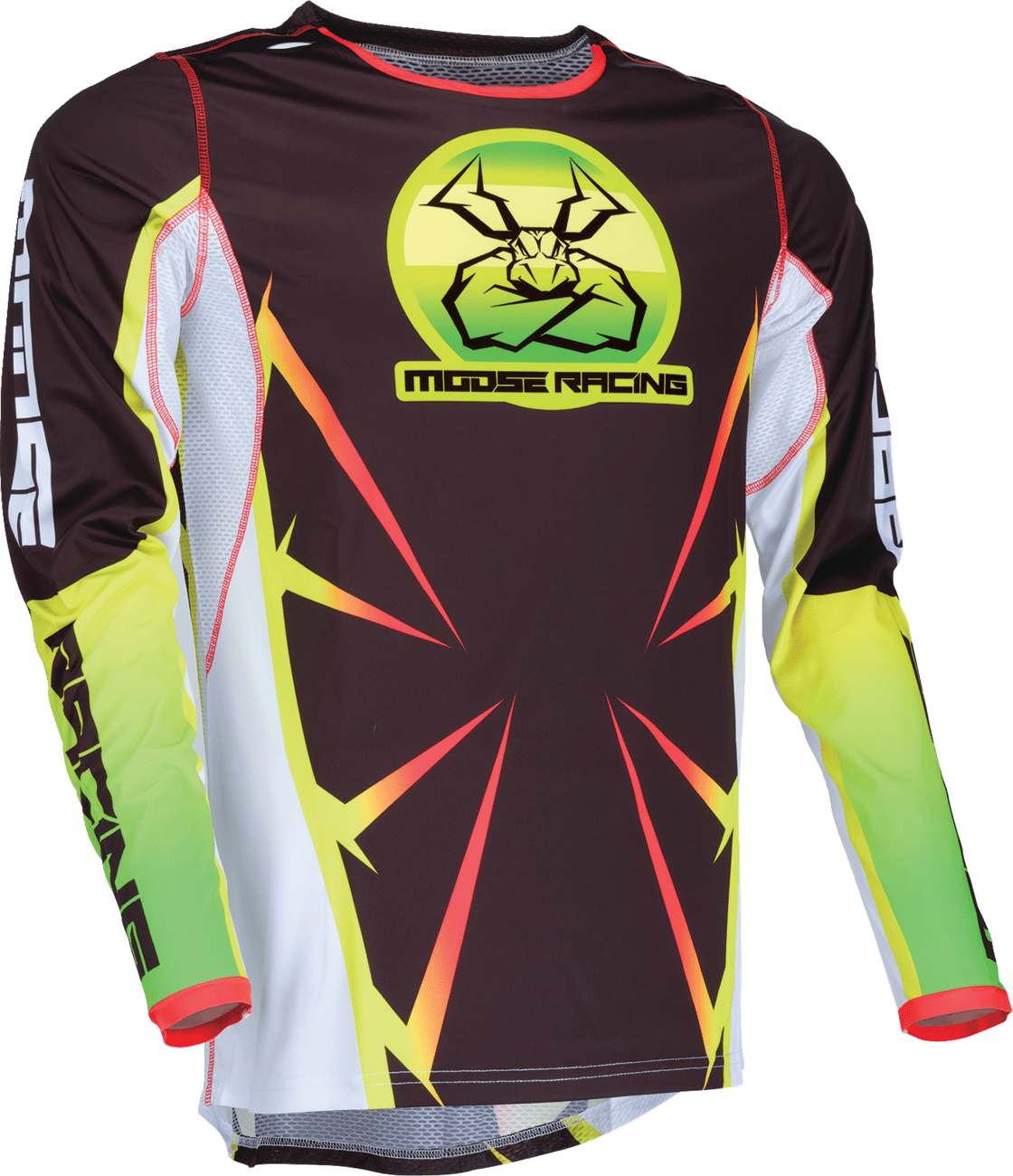 Moose Offroad Agroid Jersey Small by Moose Offroad – Black, Yellow & White - Kelly Motorsports