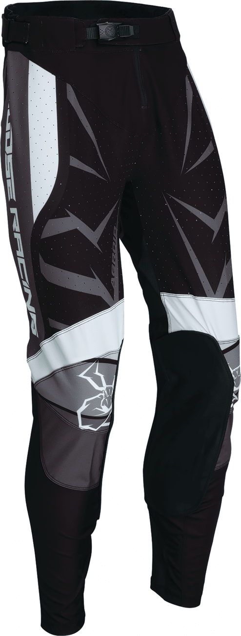 Moose Offroad Agroid Pants - Black/White, Part No. 2901-11402, US Size 30 - Kelly Motorsports