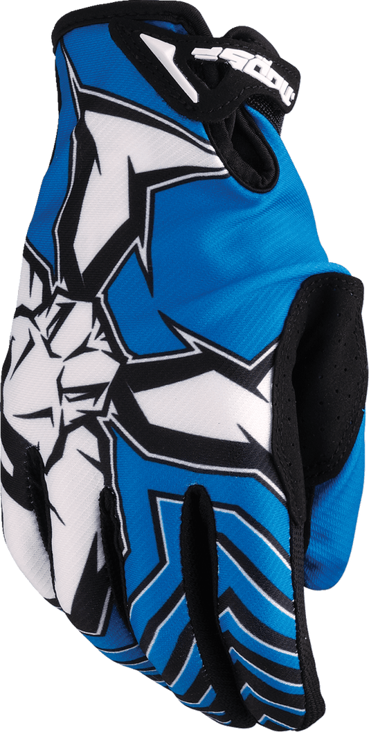 Moose Offroad Agroid™ Pro Gloves 2XL - Blue and Black, Model 3330-8119 - Kelly Motorsports
