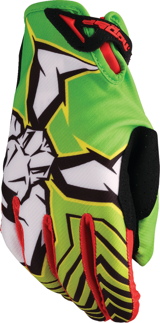 MOOSE OFFROAD Agroid™ Pro Gloves XL by Moose Offroad - Green/Red, Part 3330-8112 - Kelly Motorsports