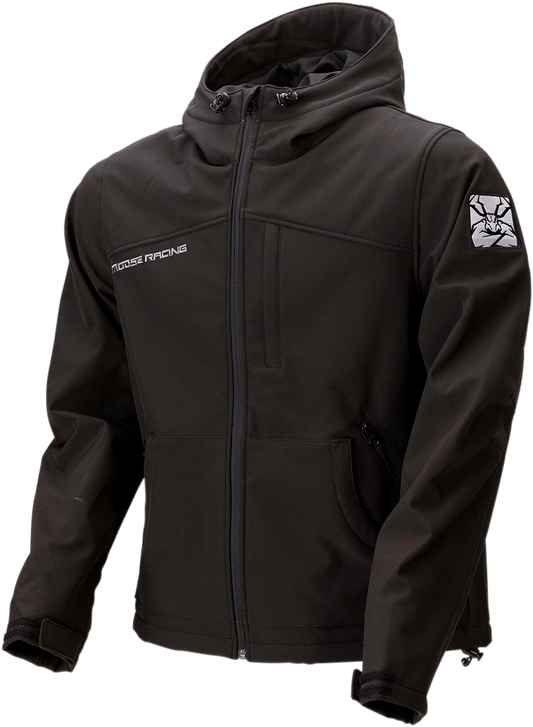 MOOSE OFFROAD Agroid Softshell Jacket - Black, Large, Part 2920-0605 - Kelly Motorsports