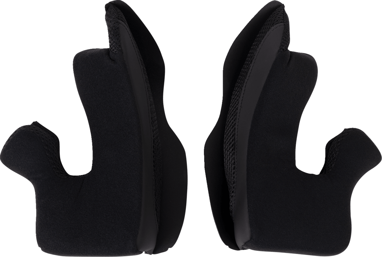 Moose Offroad Air Intake Cheek Pads - Black - Medium (Part 0134-3197) - Kelly Motorsports