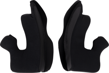 Moose Offroad Air Intake Cheek Pads - Black - Medium (Part 0134-3197) - Kelly Motorsports