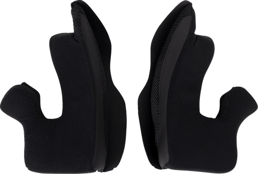 Moose Offroad Air Intake Cheek Pads - Black - Medium (Part 0134-3197) - Kelly Motorsports