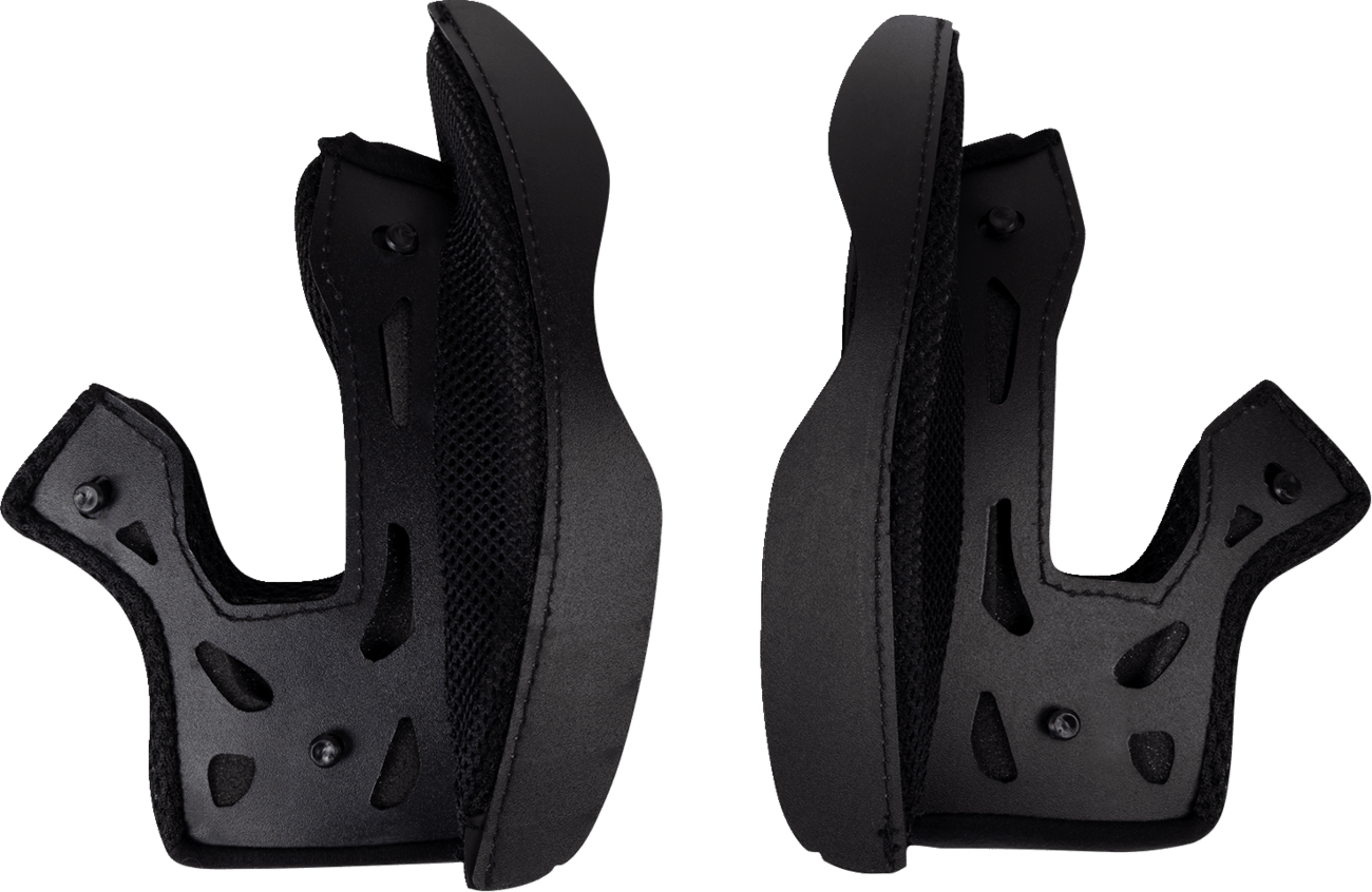 Moose Offroad Air Intake Cheek Pads - Black - Medium (Part 0134-3197) - Kelly Motorsports