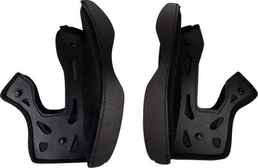 Moose Offroad Air Intake Cheek Pads - Black - Medium (Part 0134-3197) - Kelly Motorsports