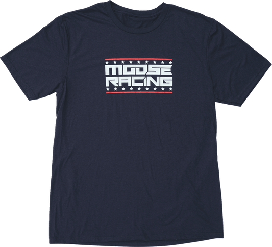 MOOSE OFFROAD All-American T-Shirt - Navy, Large - Part Number 3030-24420 - Kelly Motorsports
