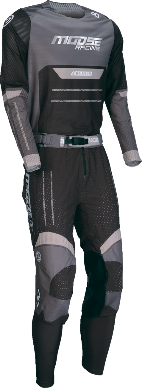 Moose Offroad Alpha One Jersey Black/Gray Large - Part Number 2910-8299 - Kelly Motorsports