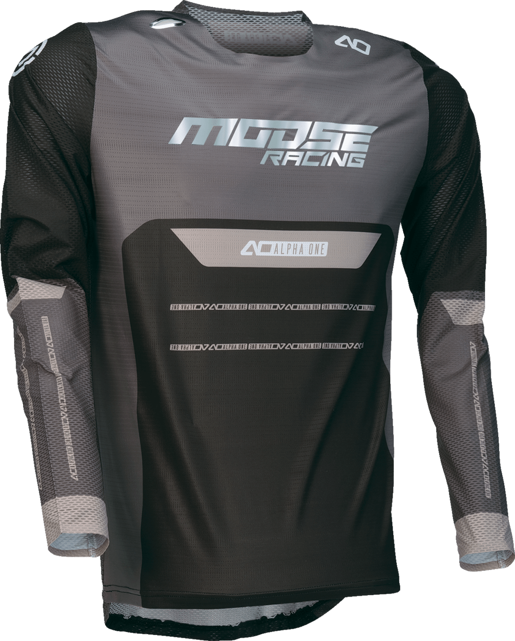 Moose Offroad Alpha One Jersey Black/Gray Large - Part Number 2910-8299 - Kelly Motorsports