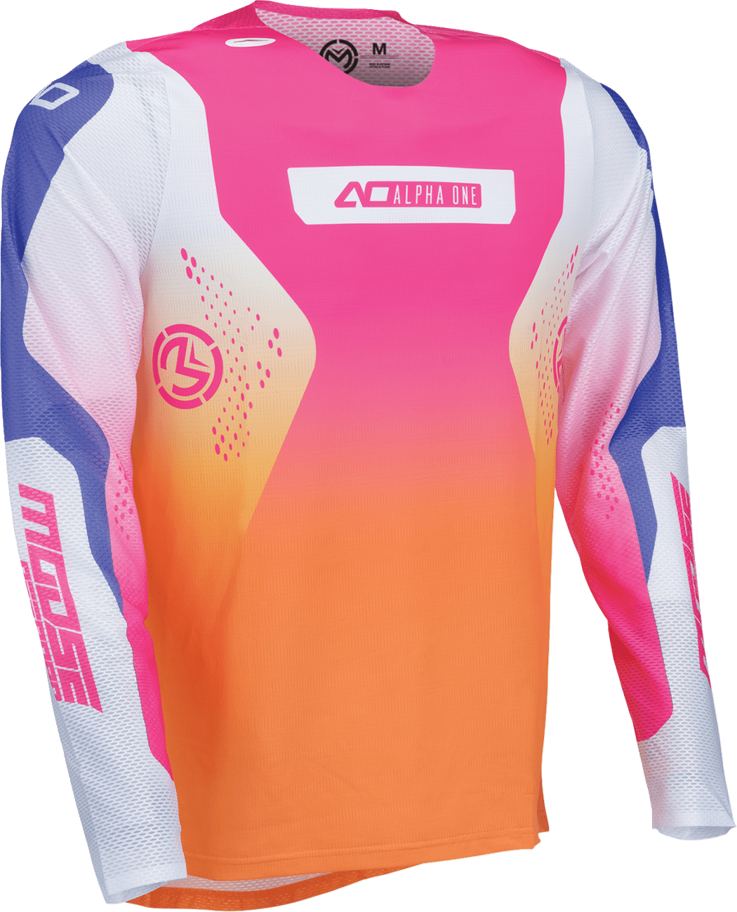 MOOSE OFFROAD Alpha One Jersey - Orange/Purple 2XL | Lightweight Breathable Polyester with Mesh Panels - Kelly Motorsports