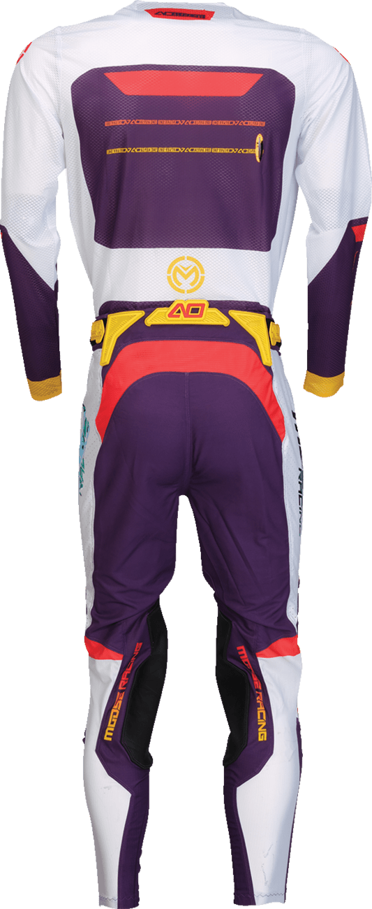 MOOSE OFFROAD Alpha One Jersey - Purple/Red, Size XS - Lightweight, Breathable Polyester with Mesh Panels - Kelly Motorsports