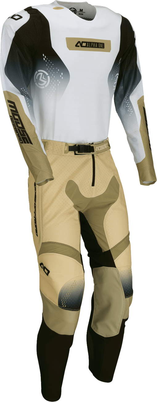 MOOSE OFFROAD Alpha One Jersey - Tan and Black, Large - Part 2910-8803 - Kelly Motorsports