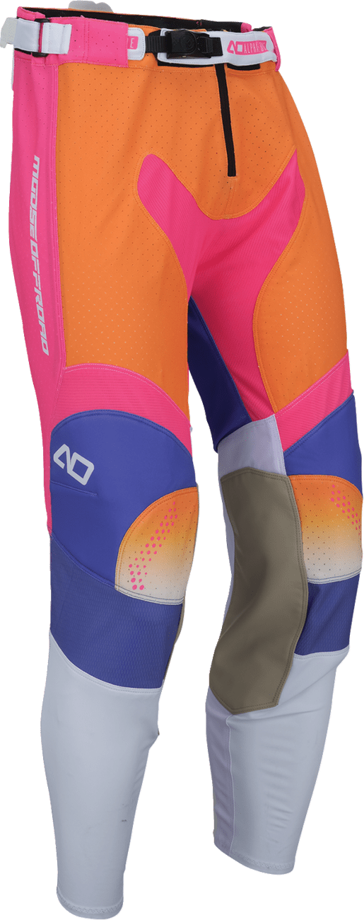 MOOSE Offroad Alpha One Pants - Orange/Purple, US 26 Slim, Part No. 2901-12943 - Kelly Motorsports
