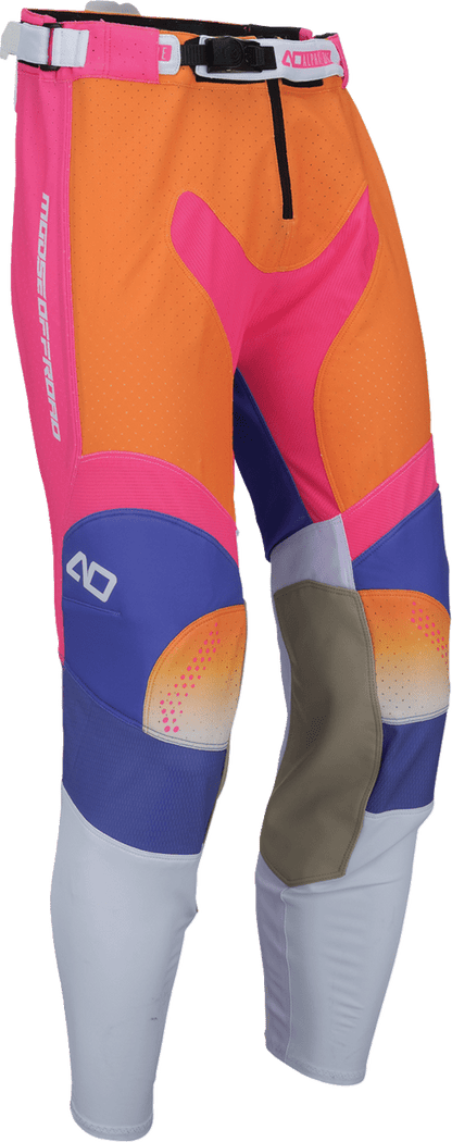 MOOSE Offroad Alpha One Pants - Orange/Purple, US 26 Slim, Part No. 2901-12943 - Kelly Motorsports
