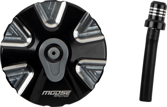 MOOSE OFFROAD Aluminum Gas Cap for Gas Gas T03-5111BK - Black OEM Replacement - Kelly Motorsports