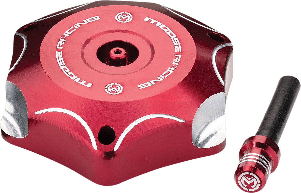 Moose Offroad Aluminum Gas Cap for Honda T03-1132R, Red - Kelly Motorsports