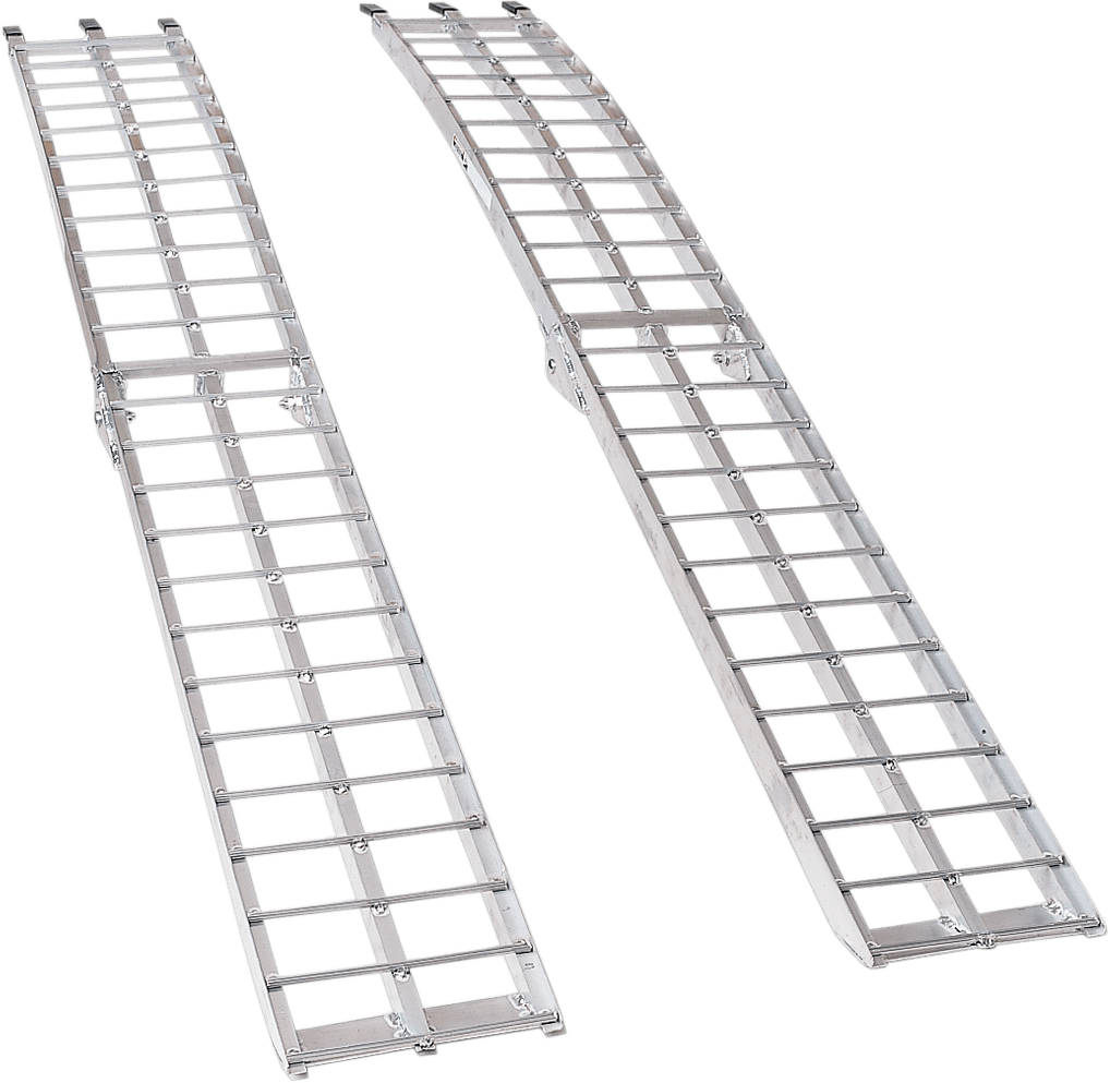 MOOSE OFFROAD Arched Folding Ramp AR-07M – 12 x 90 Inches Heavy-Duty Aluminum Loading Ramp - Kelly Motorsports