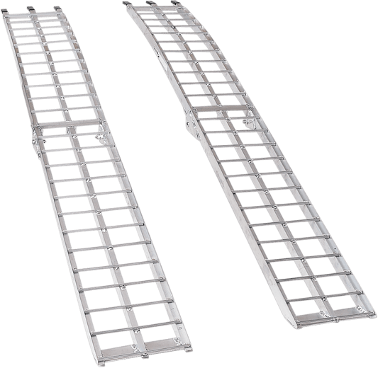 MOOSE OFFROAD Arched Folding Ramp AR-07M – 12 x 90 Inches Heavy-Duty Aluminum Loading Ramp - Kelly Motorsports