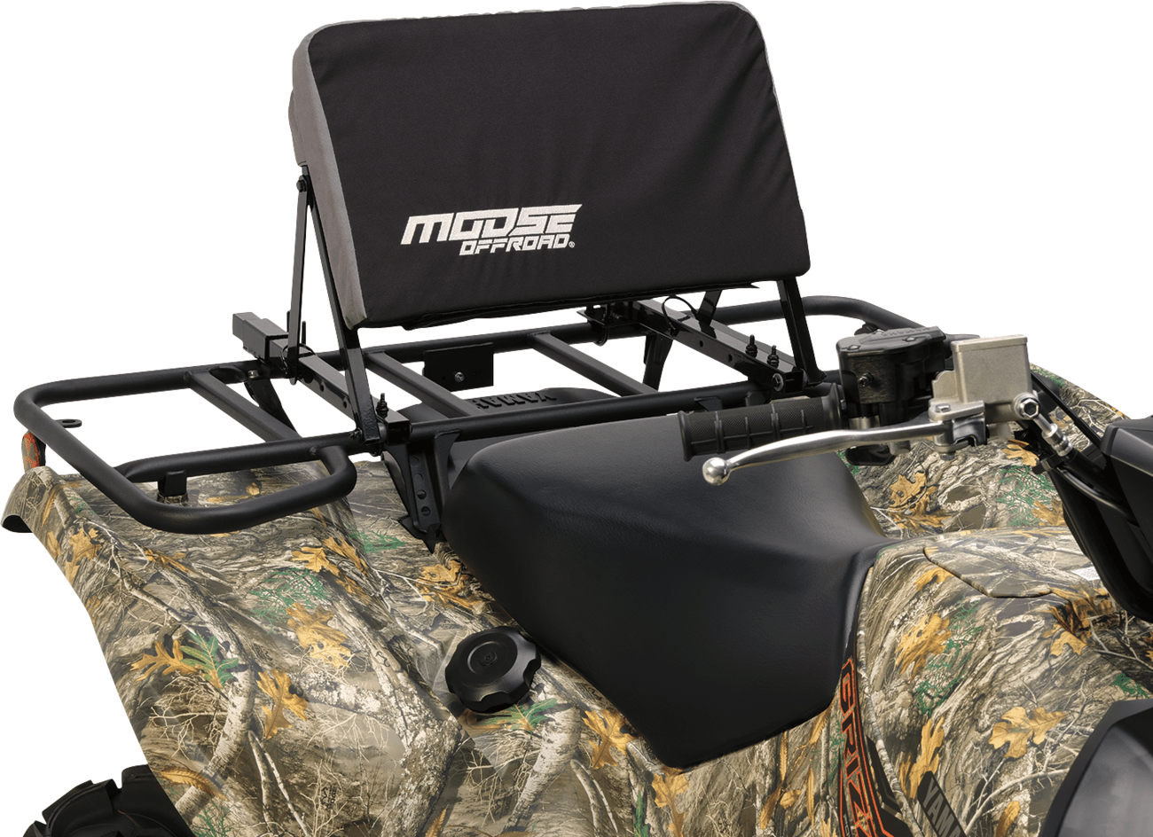MOOSE OFFROAD ATV Backrest 3550-0487 - Adjustable Folding Support for Trail Riding - Kelly Motorsports